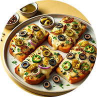 exotic-open-garlic-bread